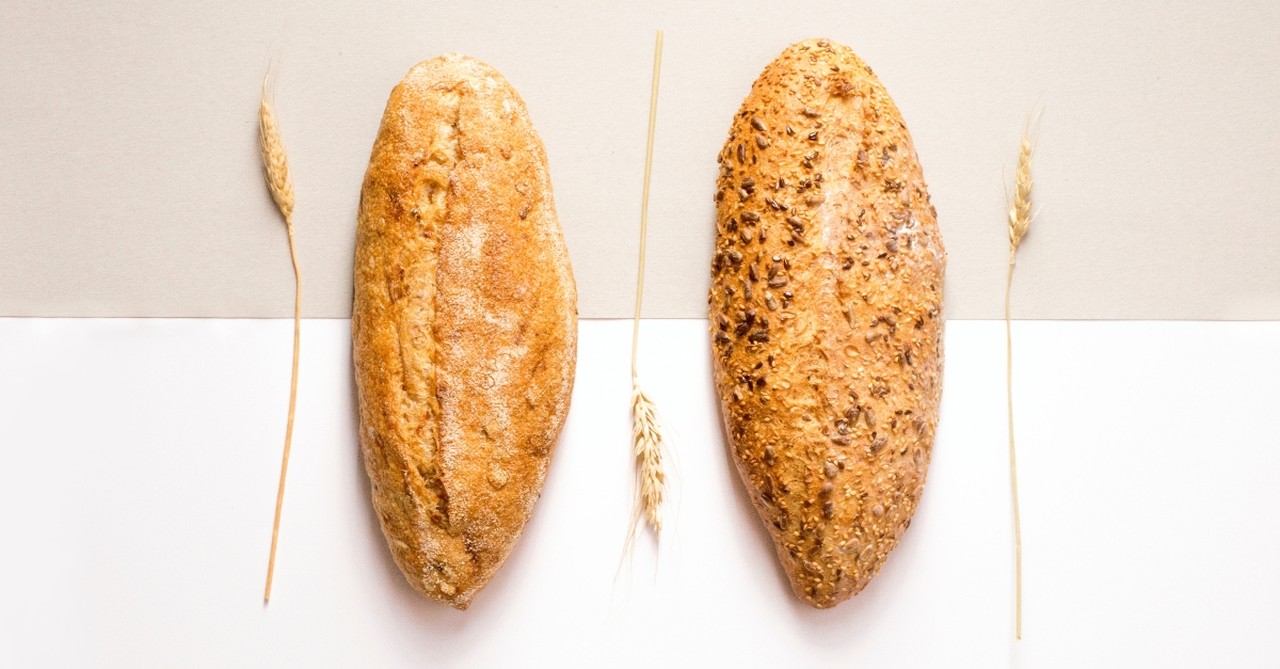 Two loaves of fresh bread