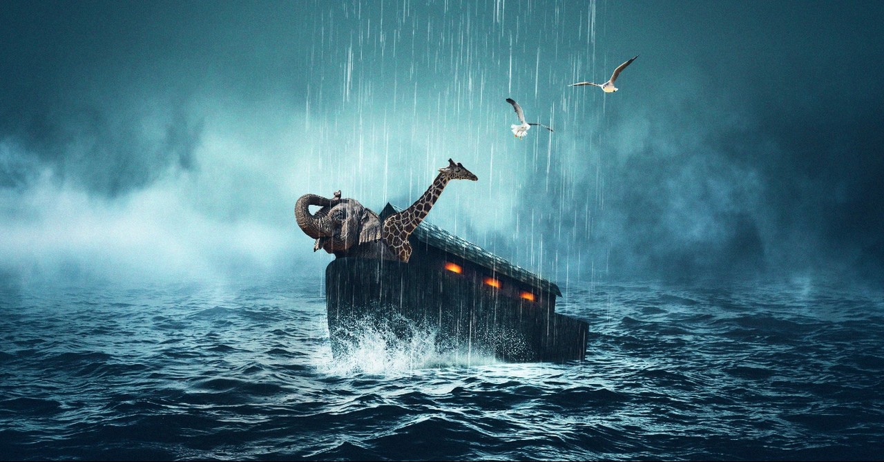 Noah's Ark in the storm