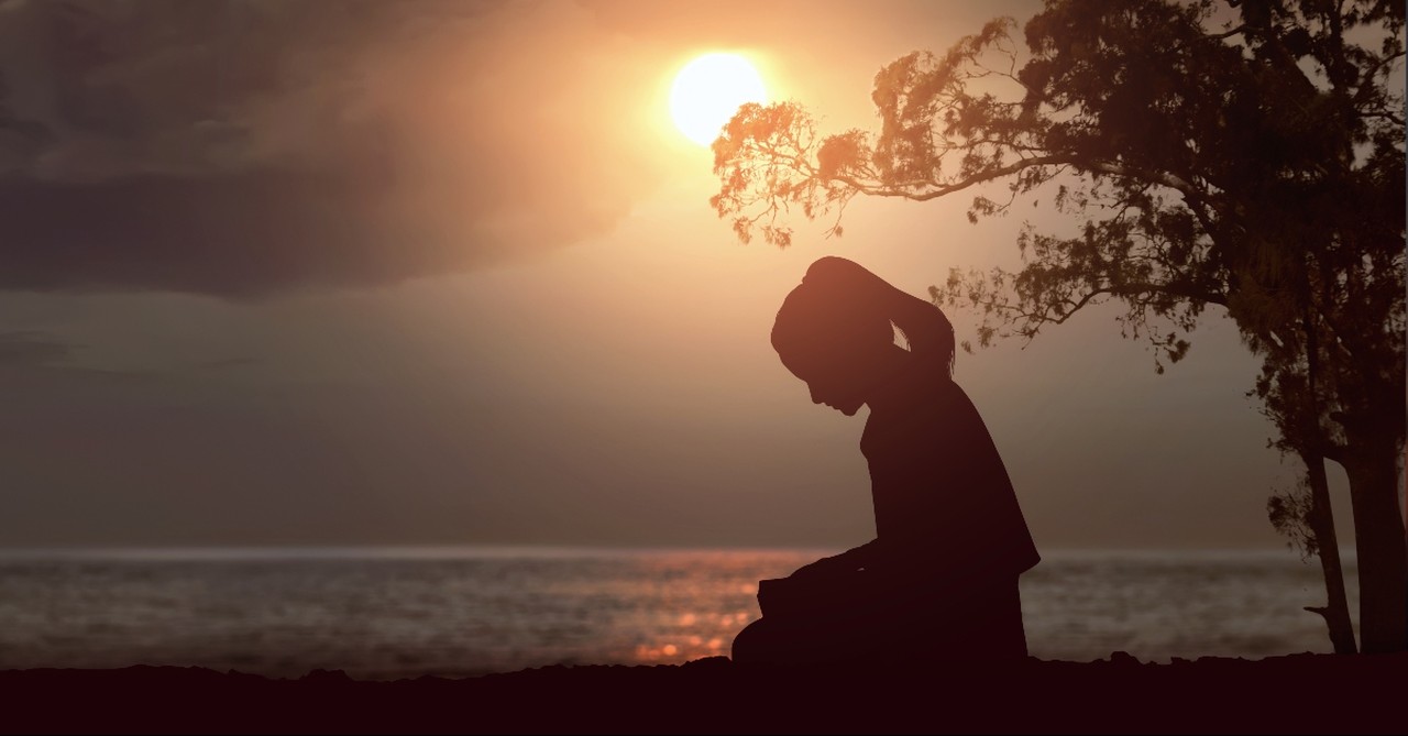 Woman praying