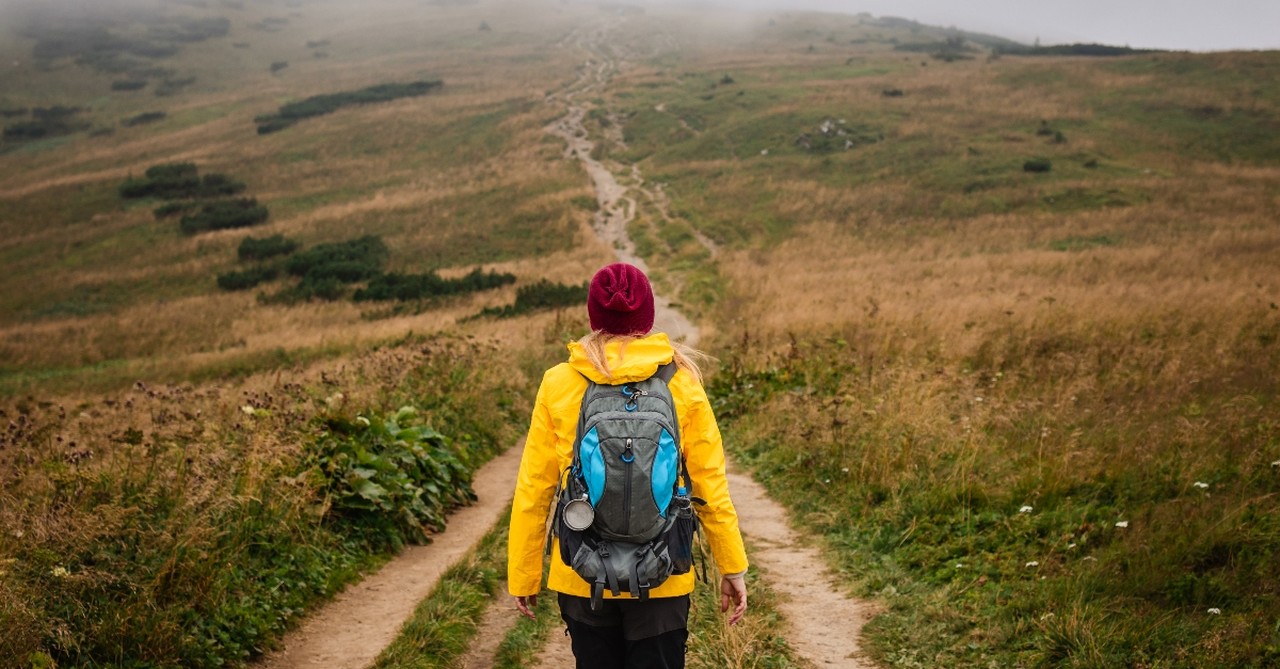 Woman hiking