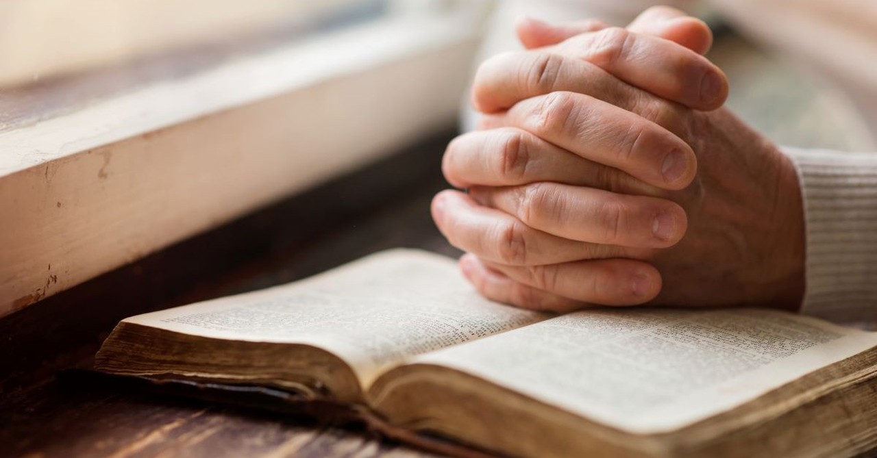 prayer hands open bible praying, praying about leaving a church