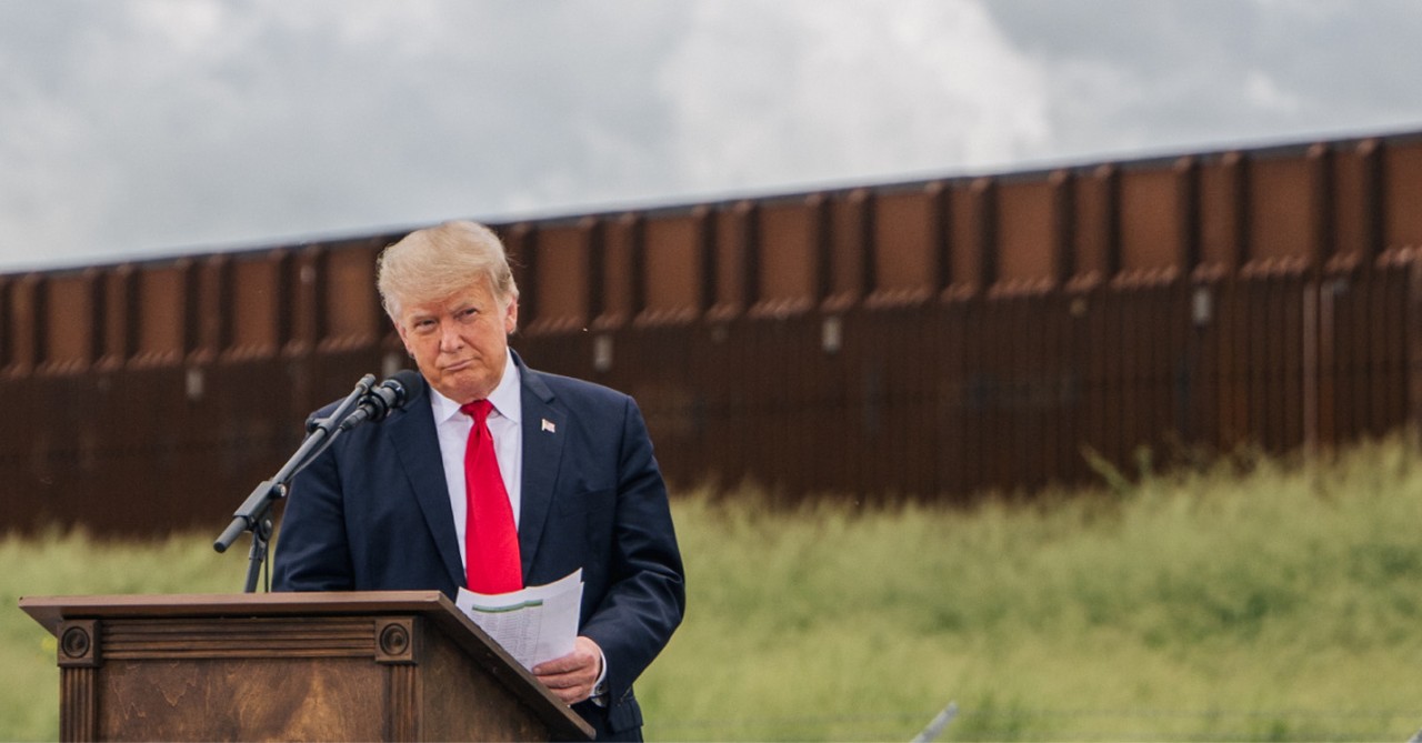 Donald Trump at the US-Mexico border, Trump says Biden is destroying American during his border visit