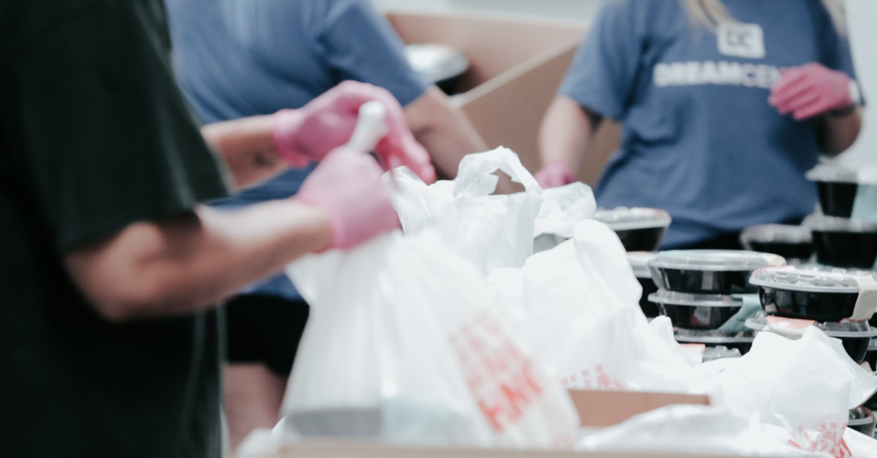 people gathering food, great and terrible reasons to attend church