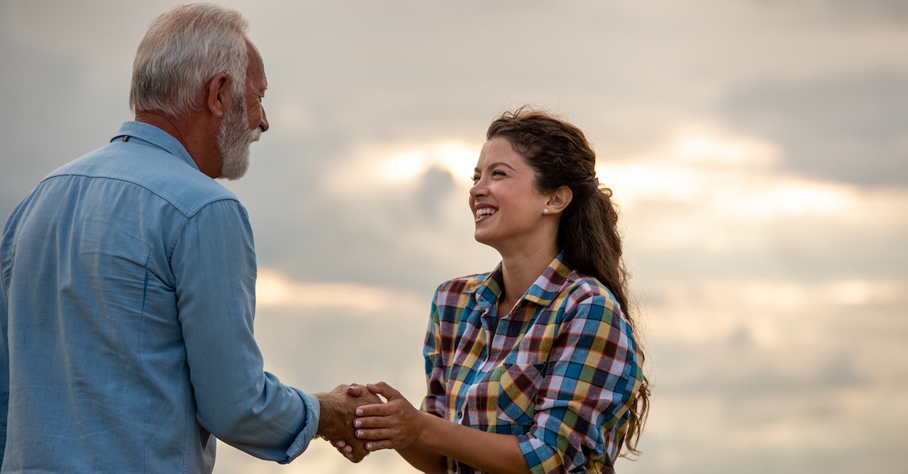 young and old person shaking hands, what does the Bible say about respect