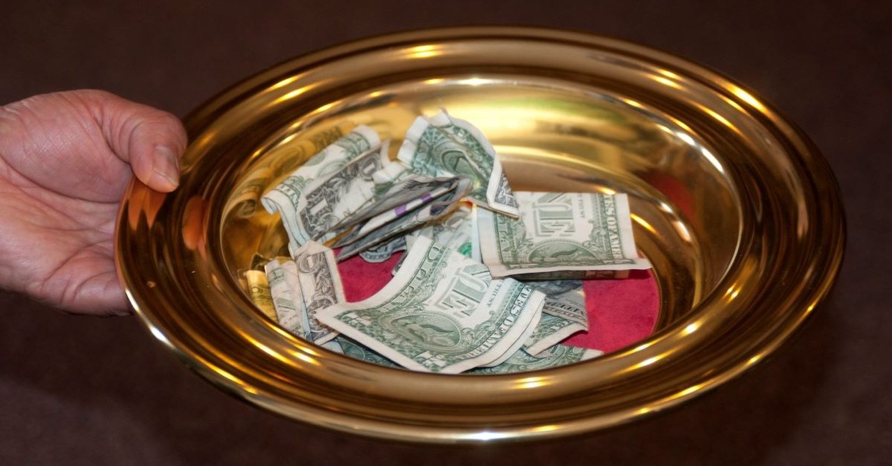 tithe tithing money church offering plate, 5 things the bible says about money