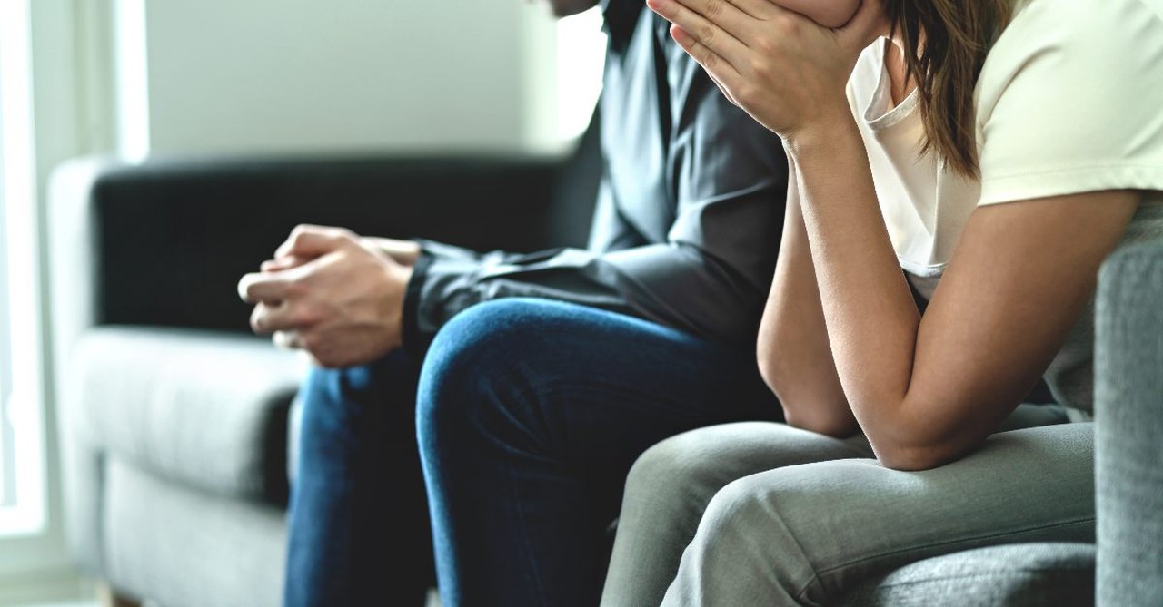 Struggling couple