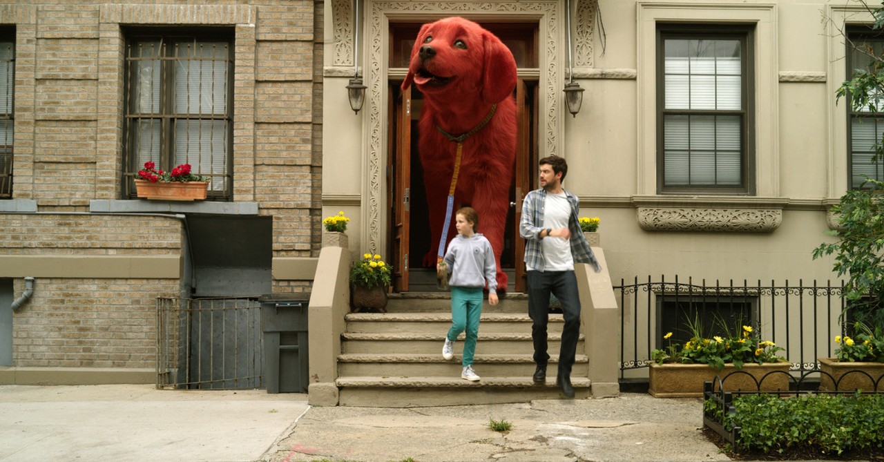 Clifford with Emily and her uncle, things parents should know about Clifford the Big Red Dog