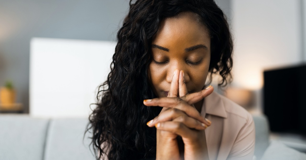 Woman praying