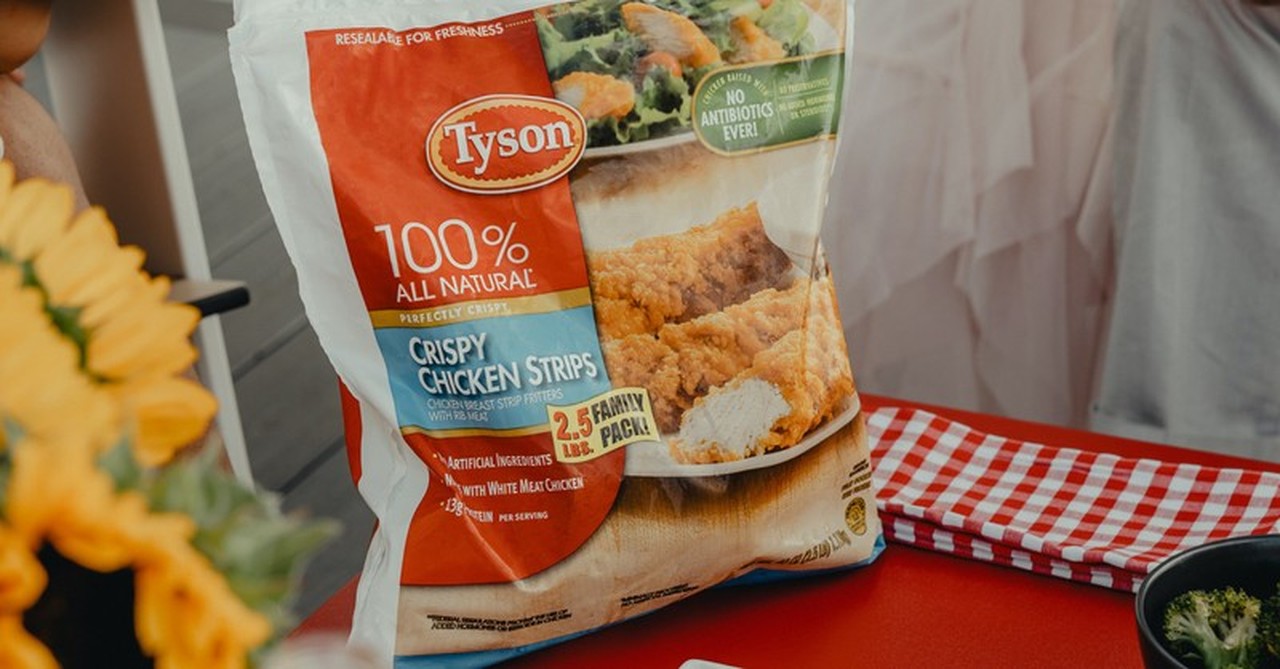 a bag of Tyson chicken