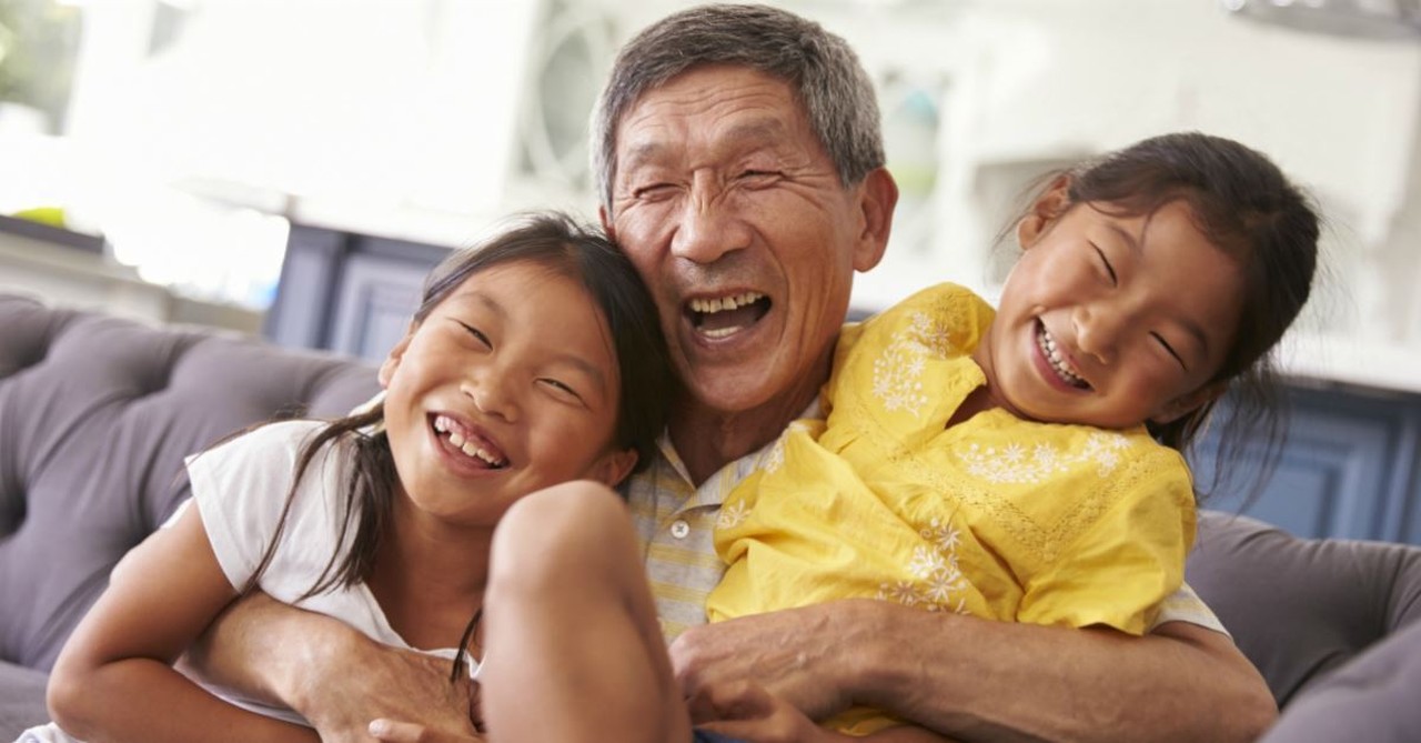 grandpa laughing monkeybusinessim