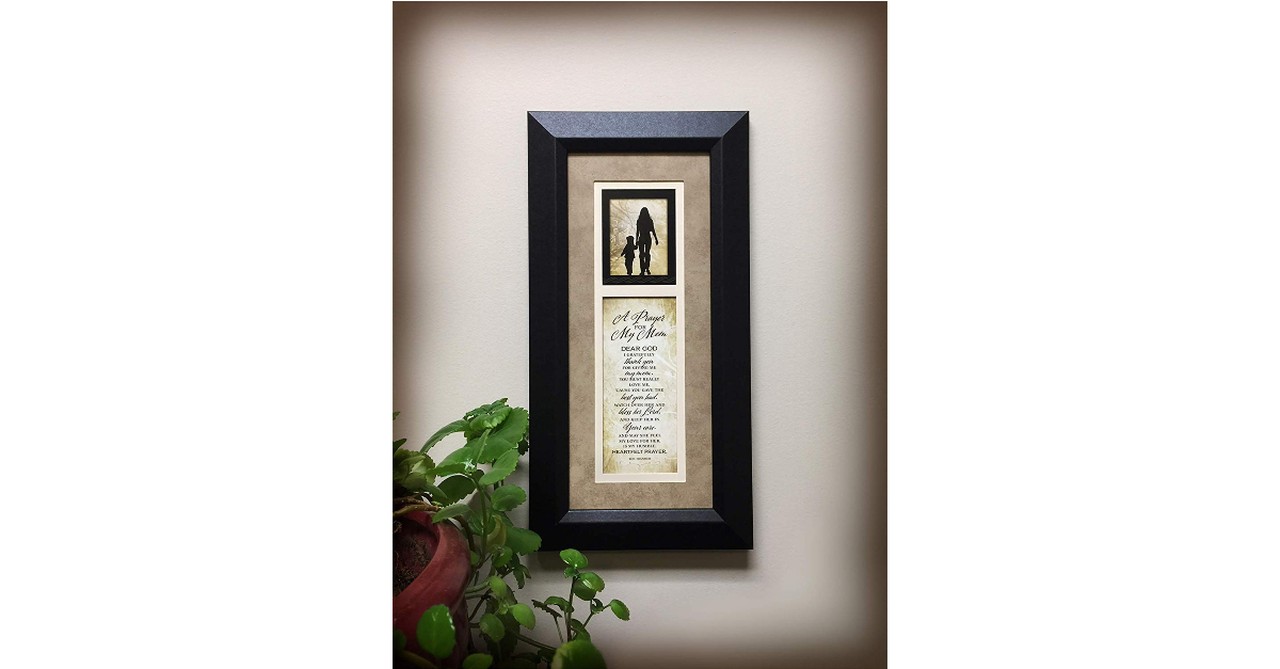 12. Prayer for My Mom Wood Wall Art with Frame