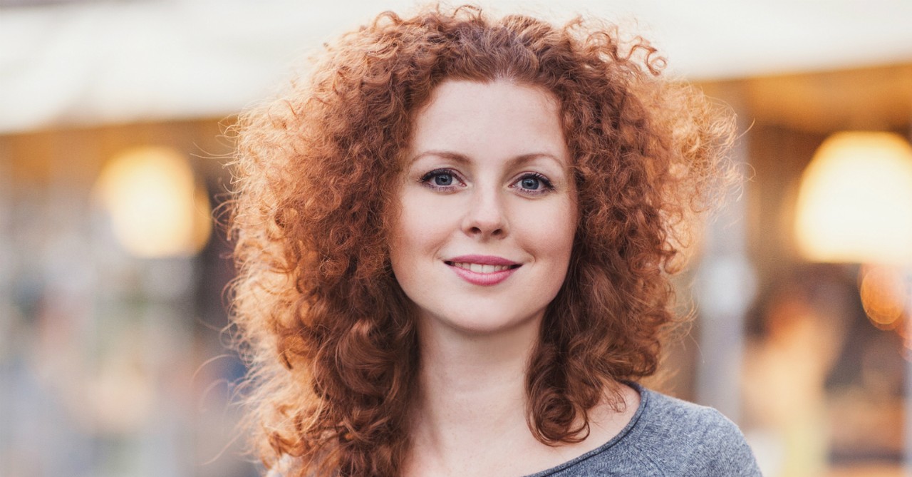 woman smiling