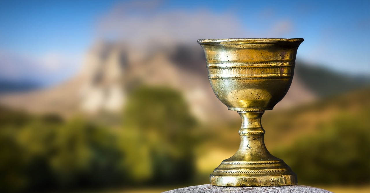 jesus' cup with gethsemane in the background, poems about maundy thursday