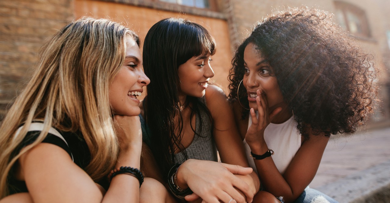 Women friends gossiping