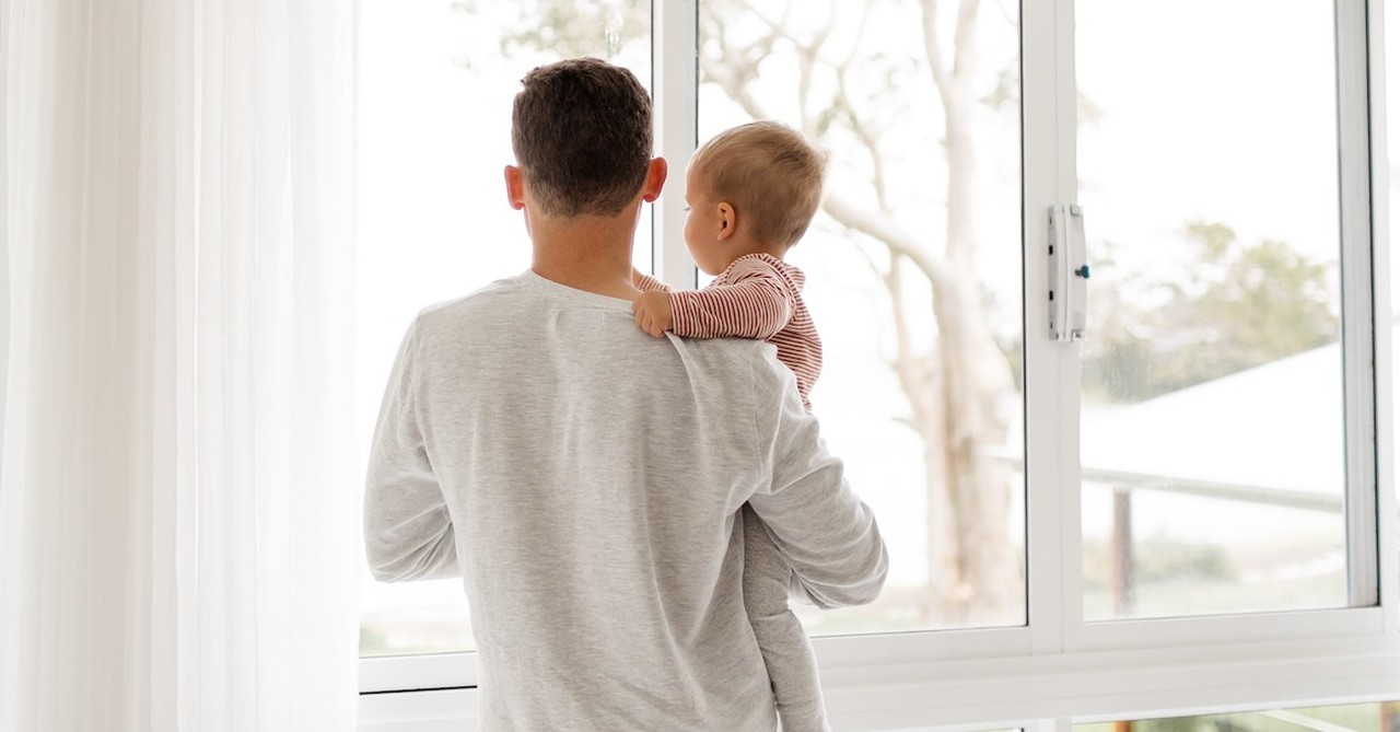 dad and baby