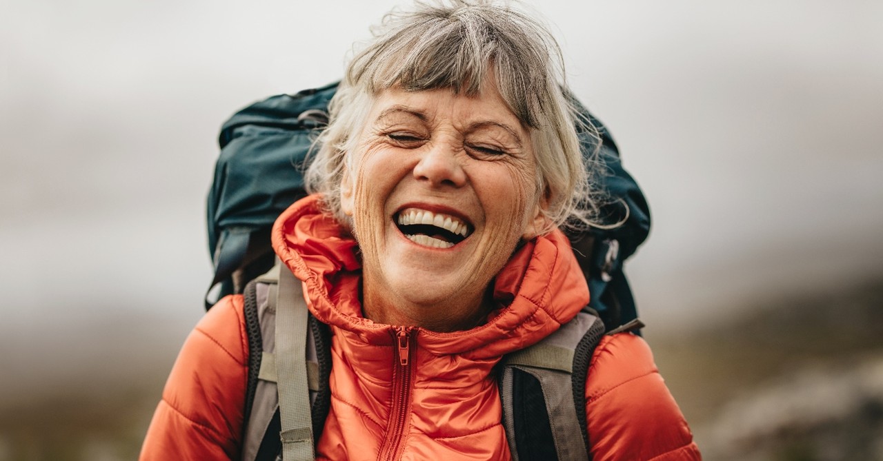 Woman laughing