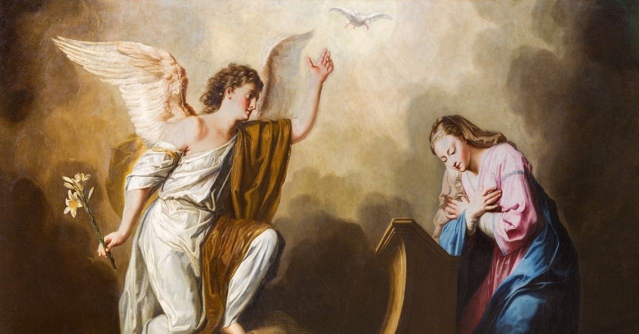 archangel gabriel appearing to mary, lessons on prayer mary elizabeth