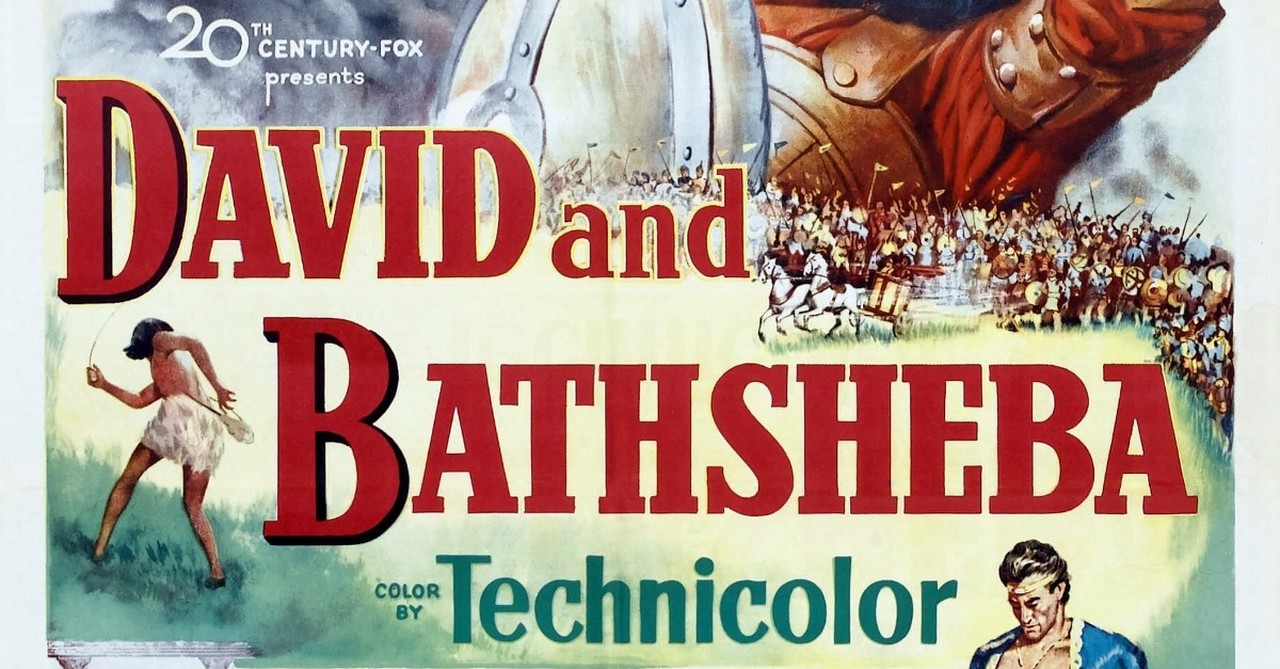 David and Bathsheba 1951 poster, king david movies