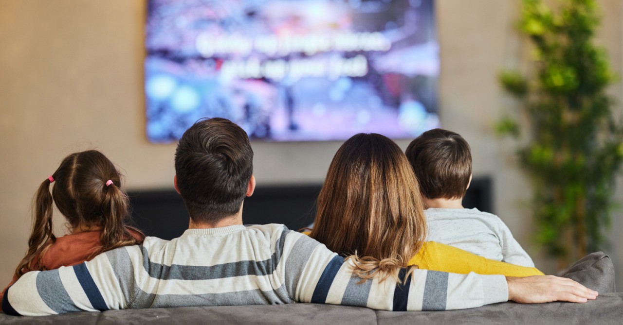 Family watching TV, GAF is fastest growning network for second quarter in a row