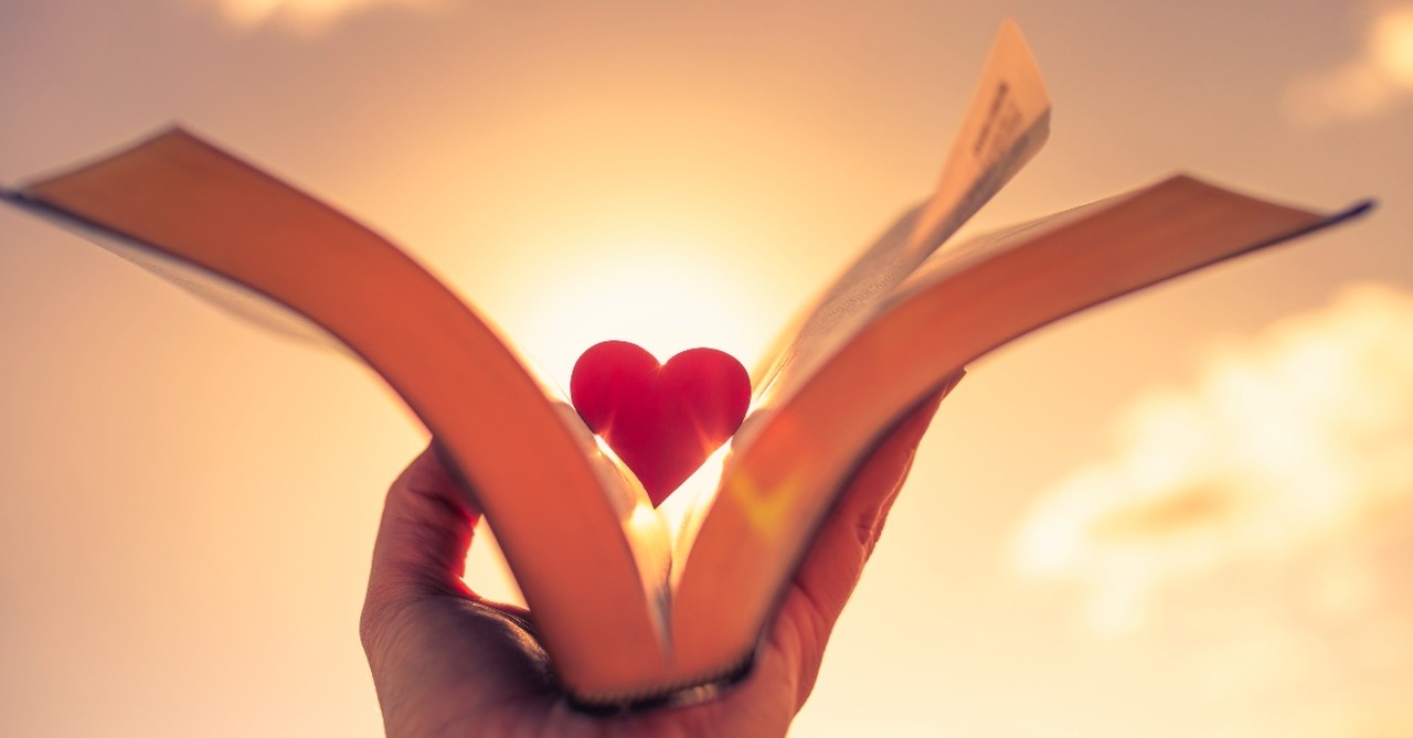 Bible with little heart