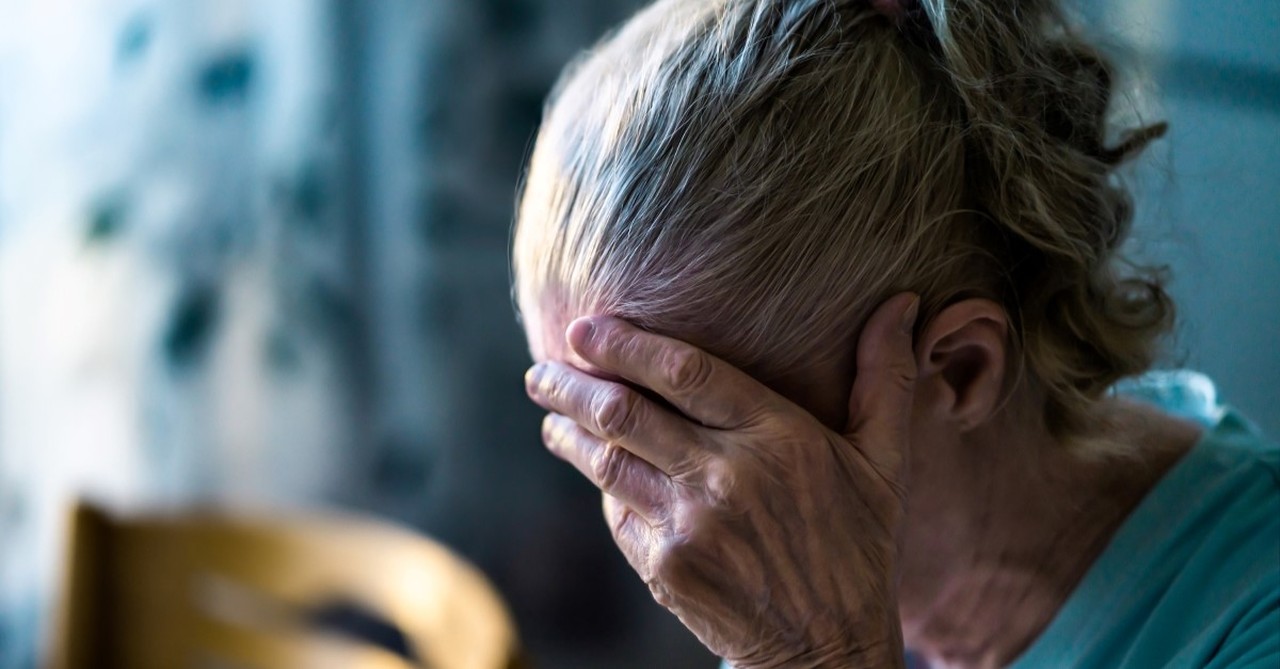 mature woman crying, christians mental illness
