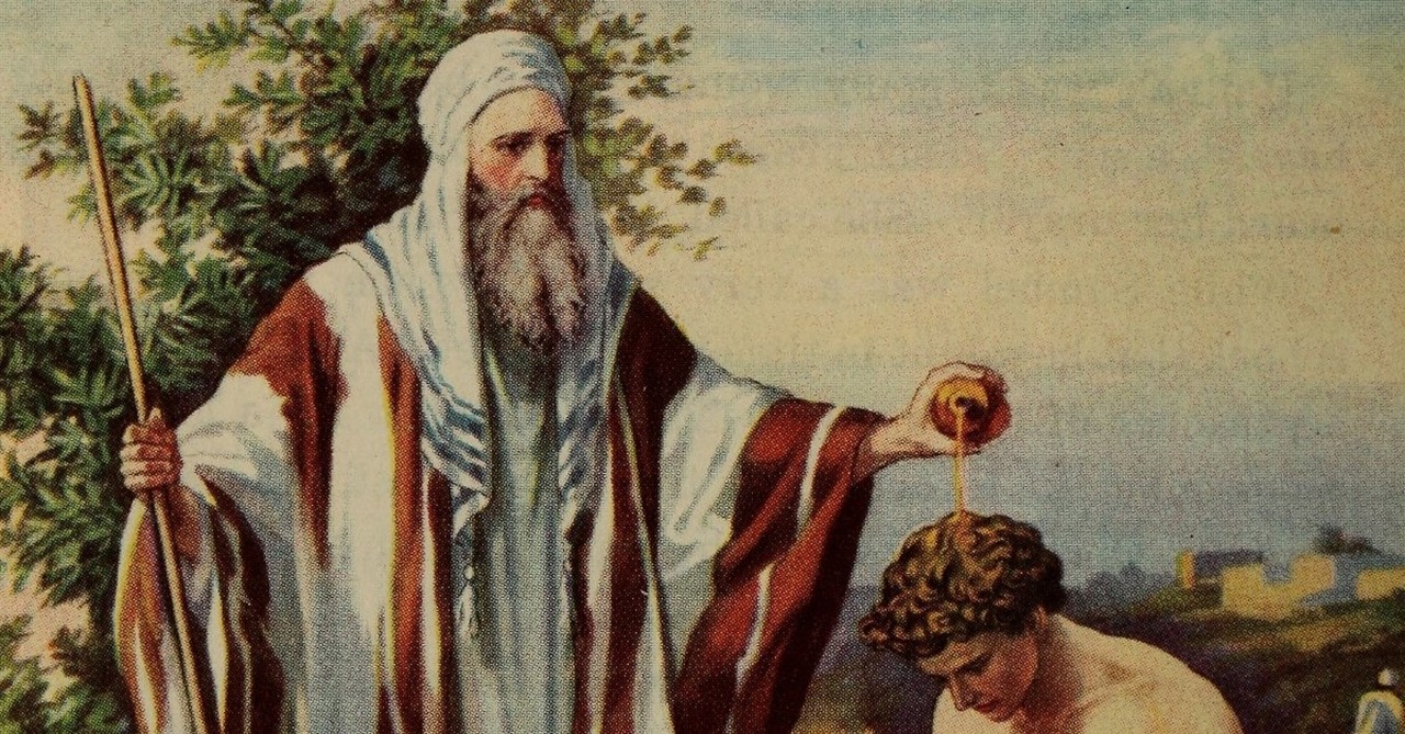 Sunday school illustration Samuel anointing David, samuel the prophet