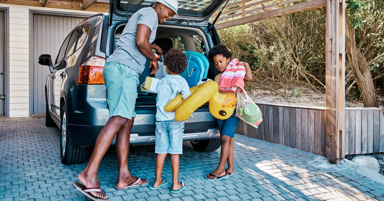 Family packing for summer vacation; a prayer to enjoy each season.