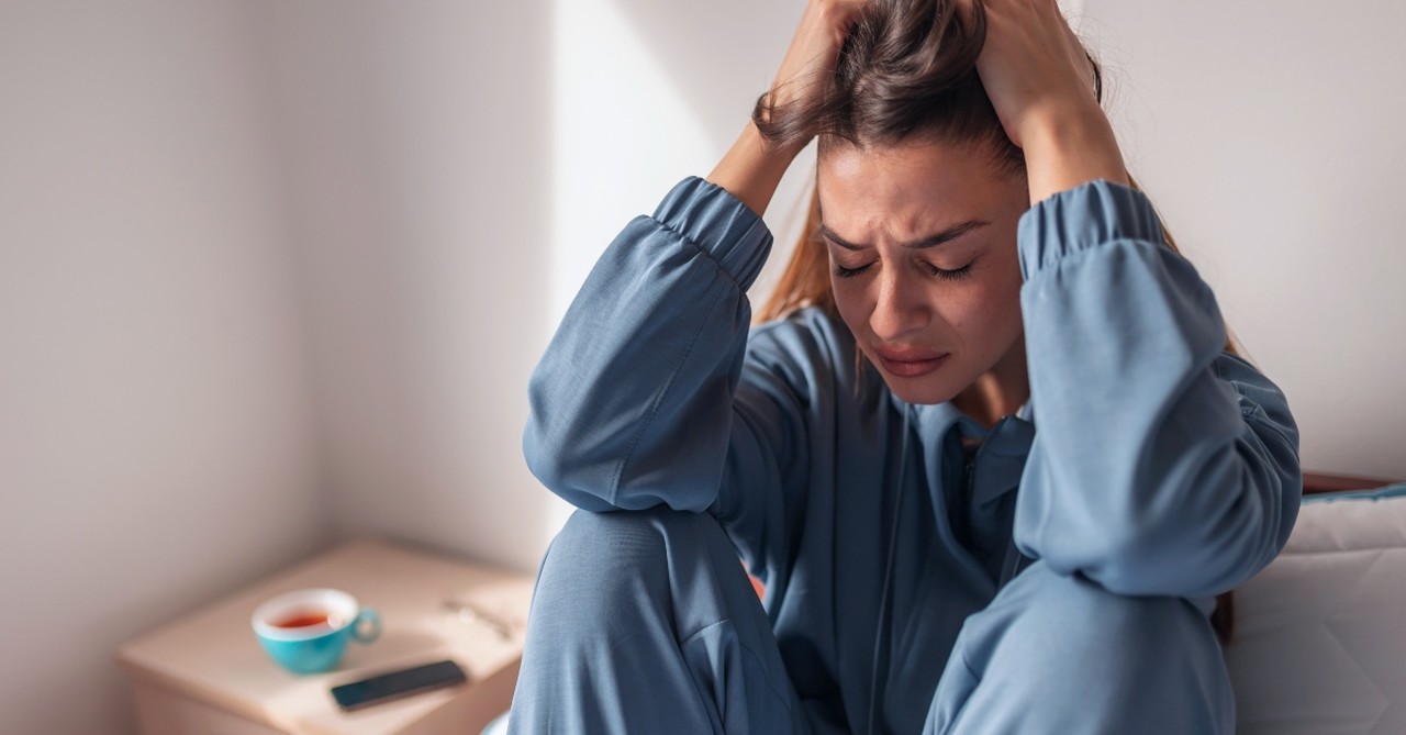 Woman dealing with anxiety