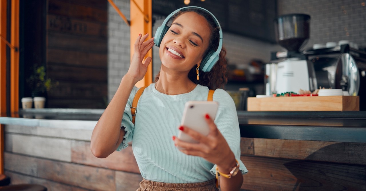 Gen Z listening to music