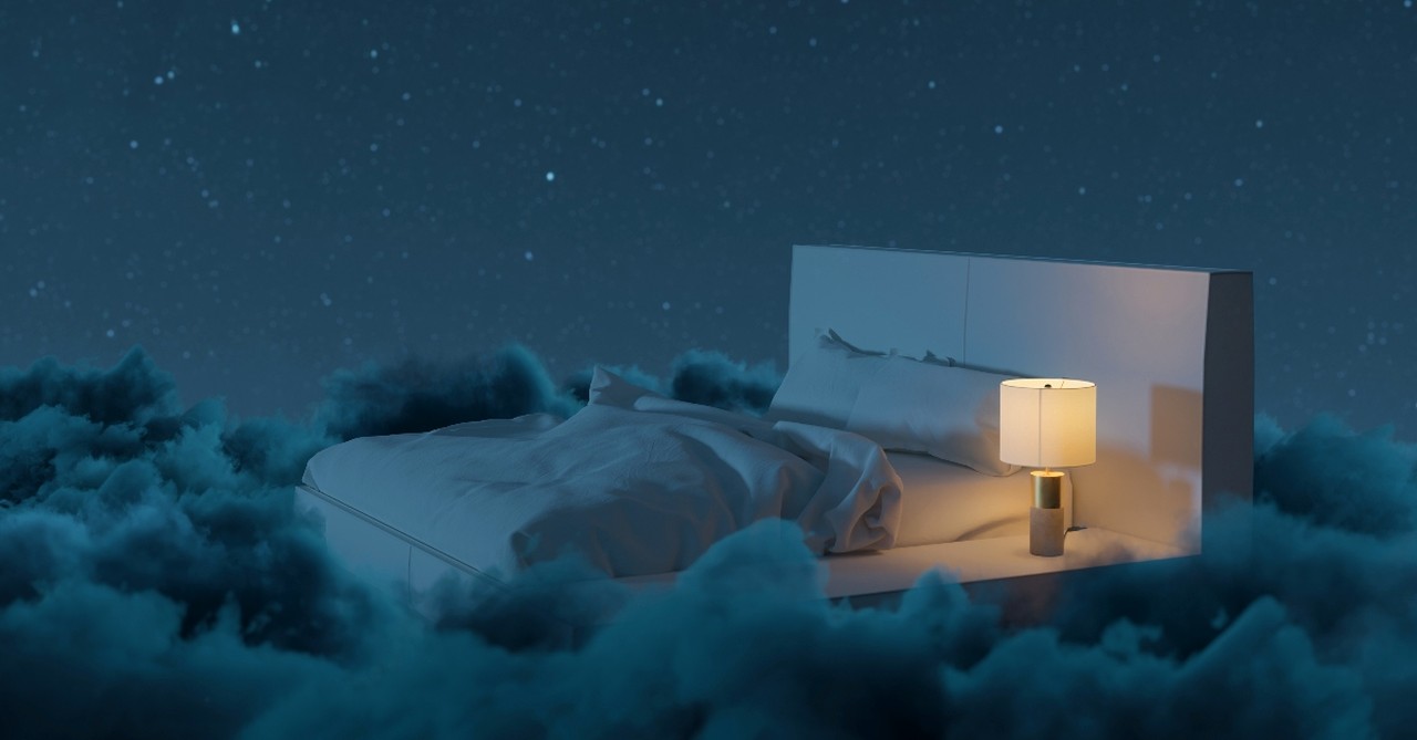 A bed in the clouds