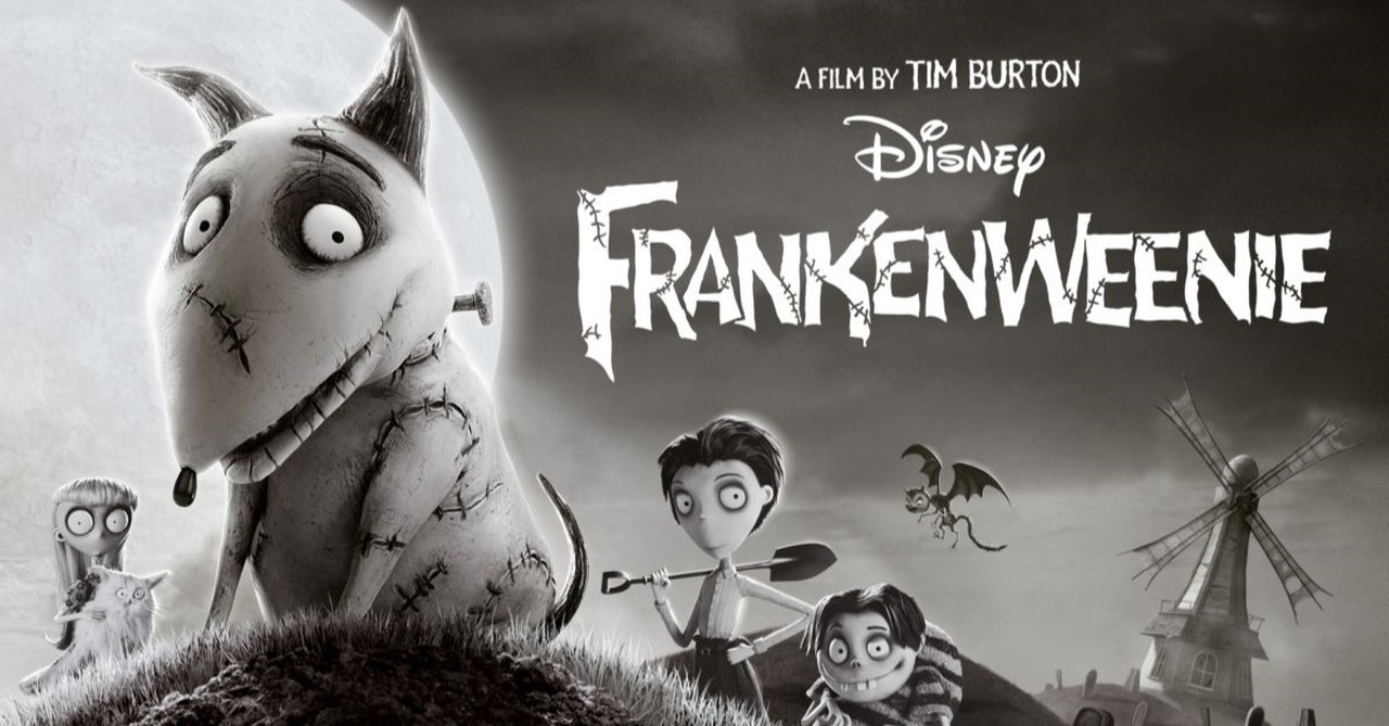 Frankenweenie, scary family friendly movies for halloween