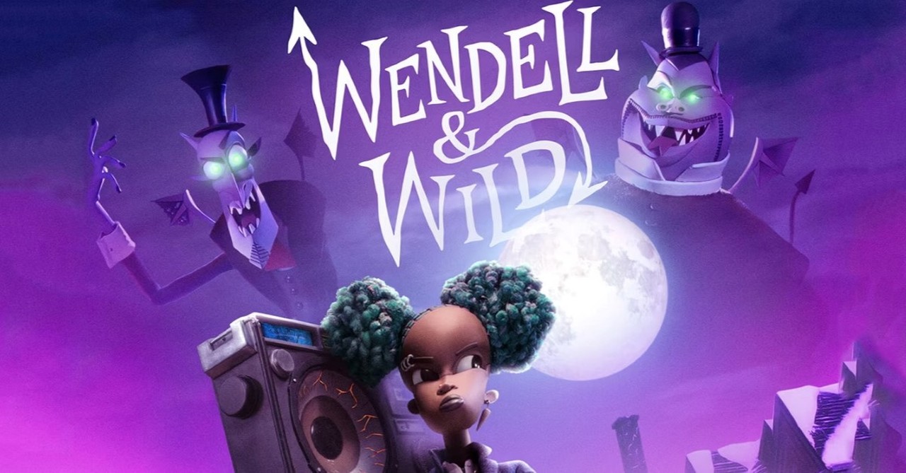 wendell & wild movie, scary but family friendly movies for halloween