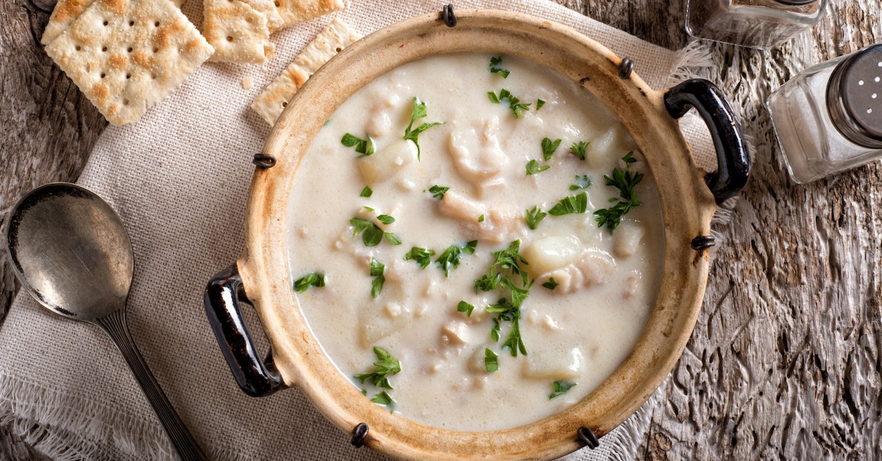 Chowder soup food cooking