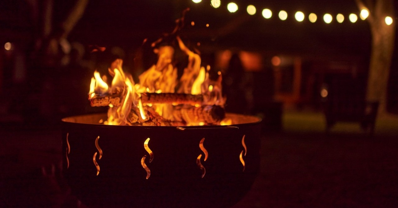 fire pit to illustrate prayer for safety halloween