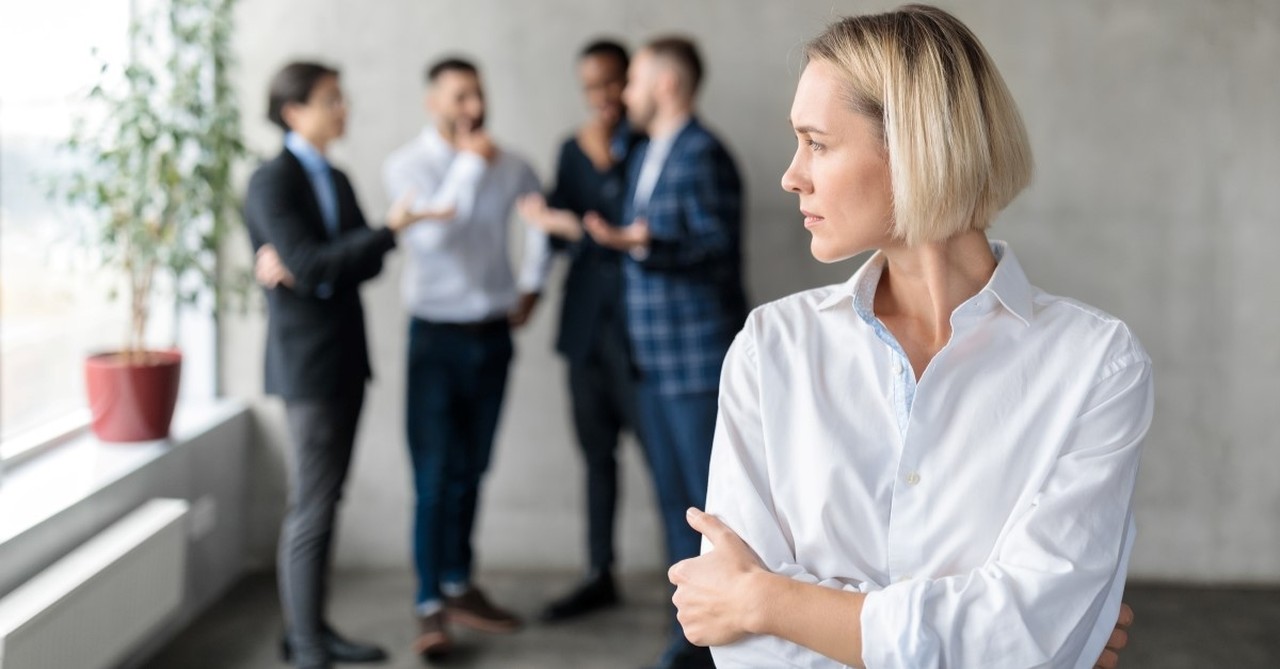 stressed woman looking at other people, great and terrible reasons to attend church