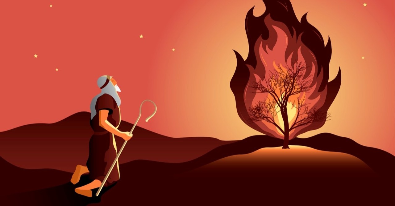 moses and burning bush, how old was moses when god called him through the burning bush