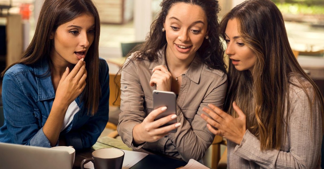 Women gossiping