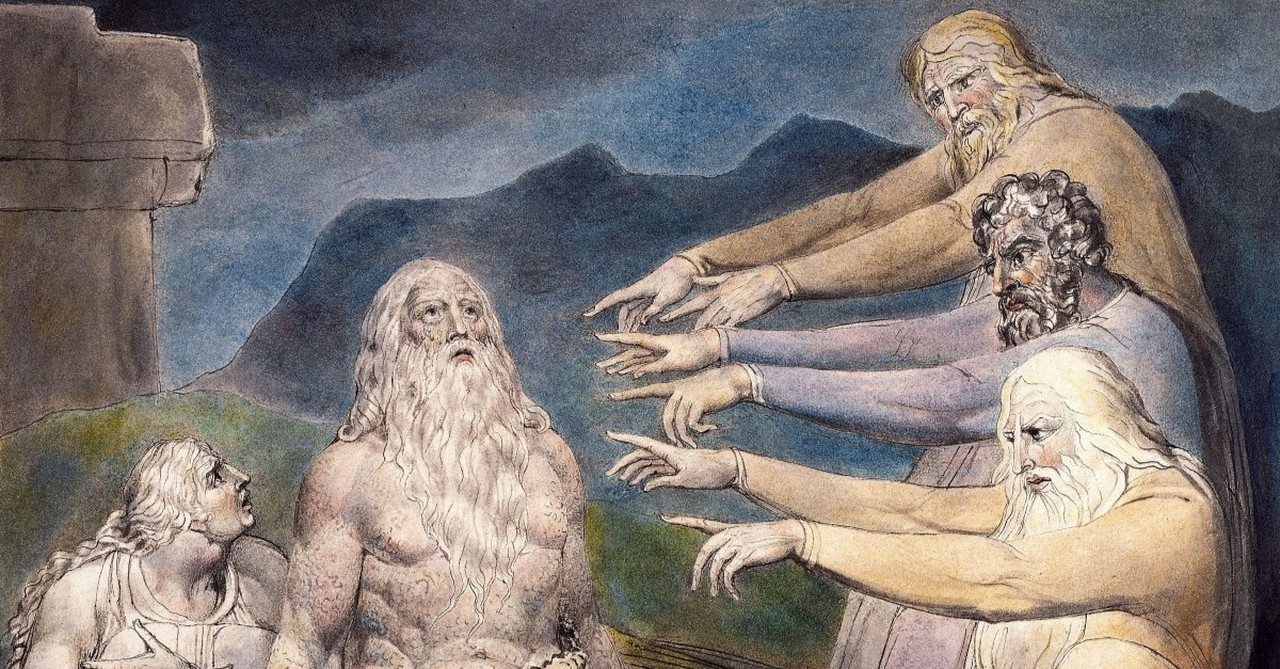 william blake drawing of job