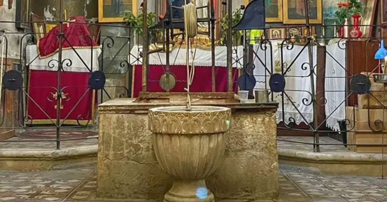 Jacob's Well; Jacob's Well inside of St. Photini  Orthodox Church, at Bir Ya'qub, West Bank, Palestine