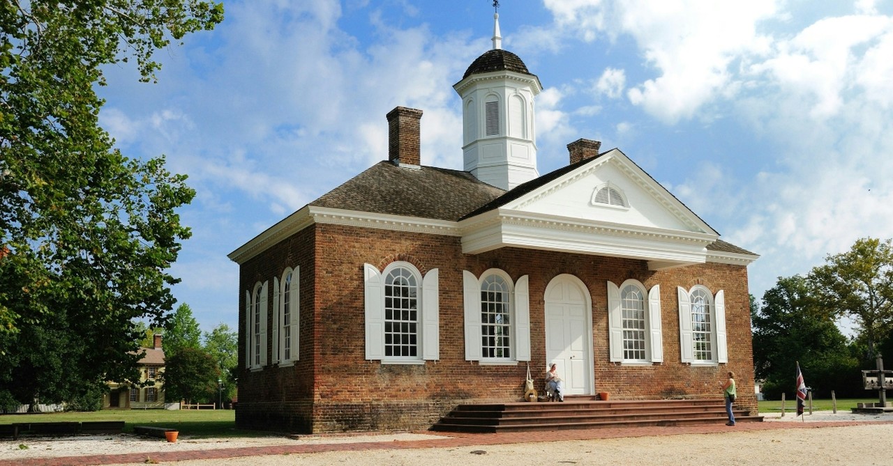 The Courthouse in historic colonial Williamsburg
