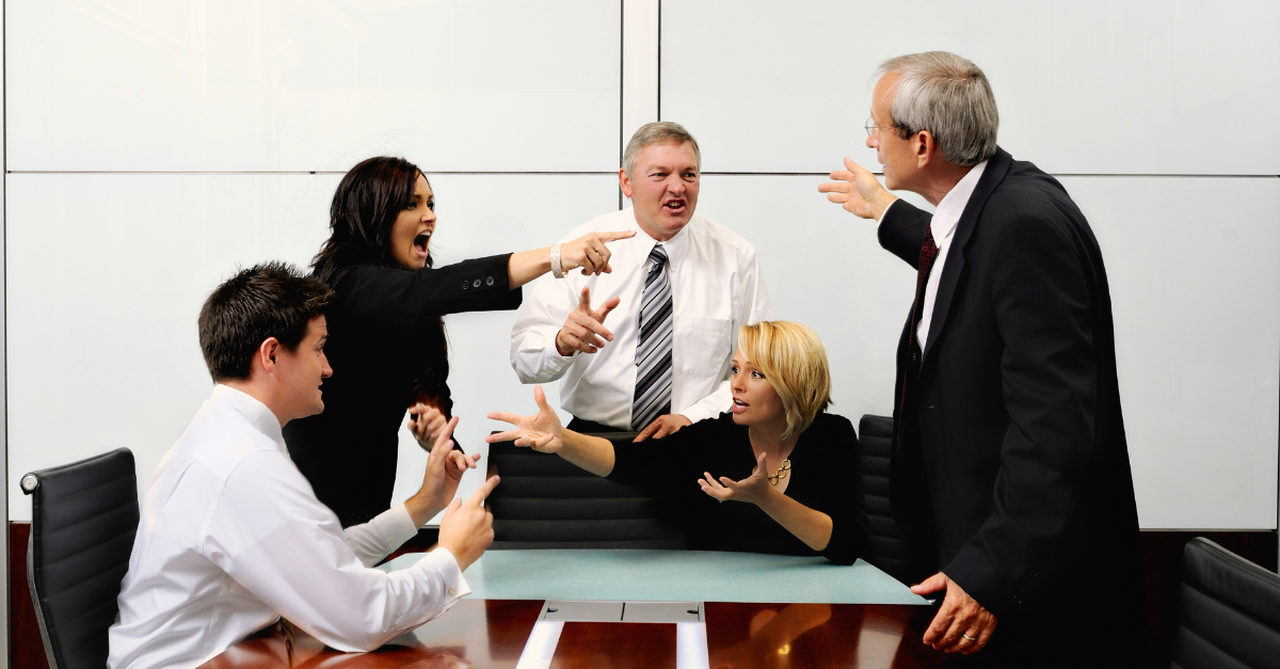 shouting conflict workplace