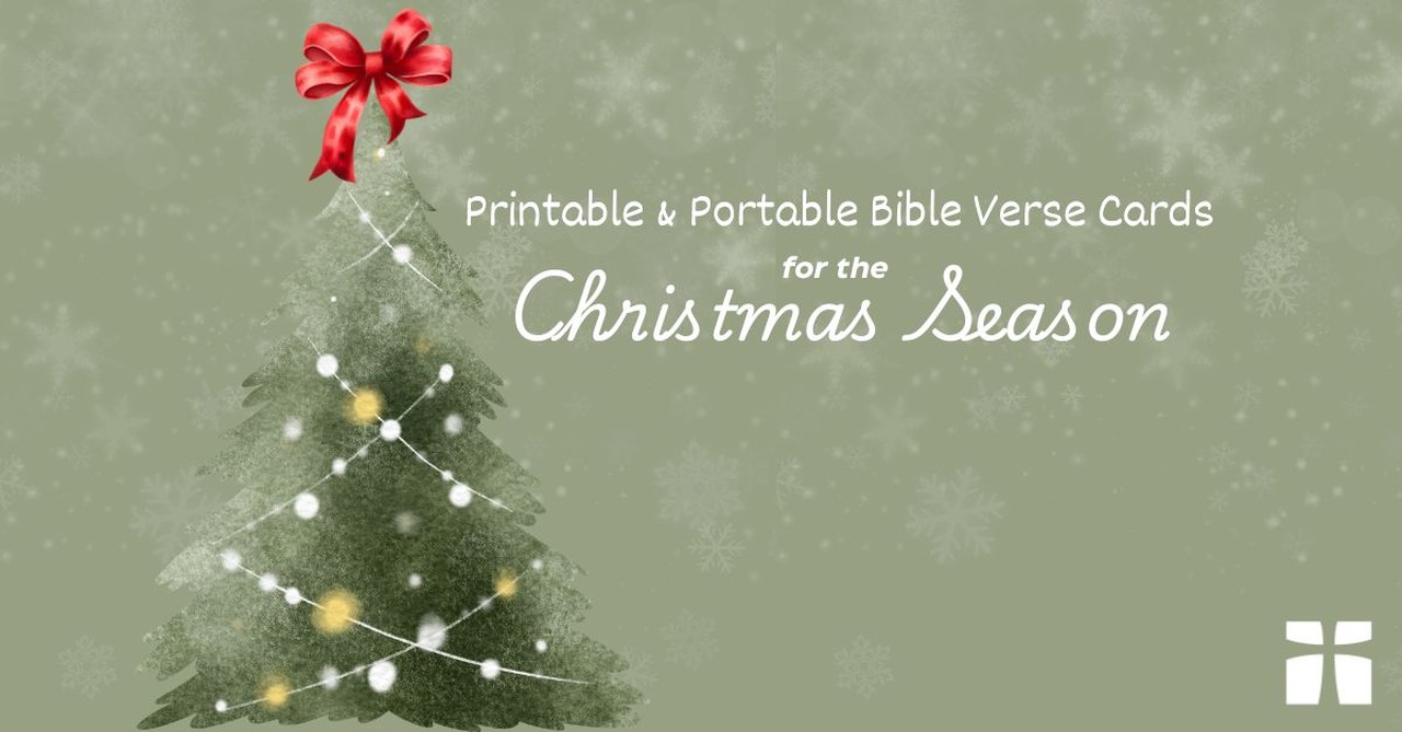 Printable Verse Cards for Christmas - Carry the Joy of the Season with You!