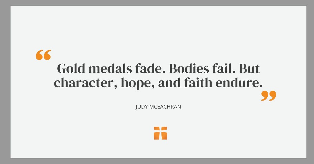 Quote from an article about Linsey Vonn's Olympic career and the biblical lessons about perserverance we can learn from it