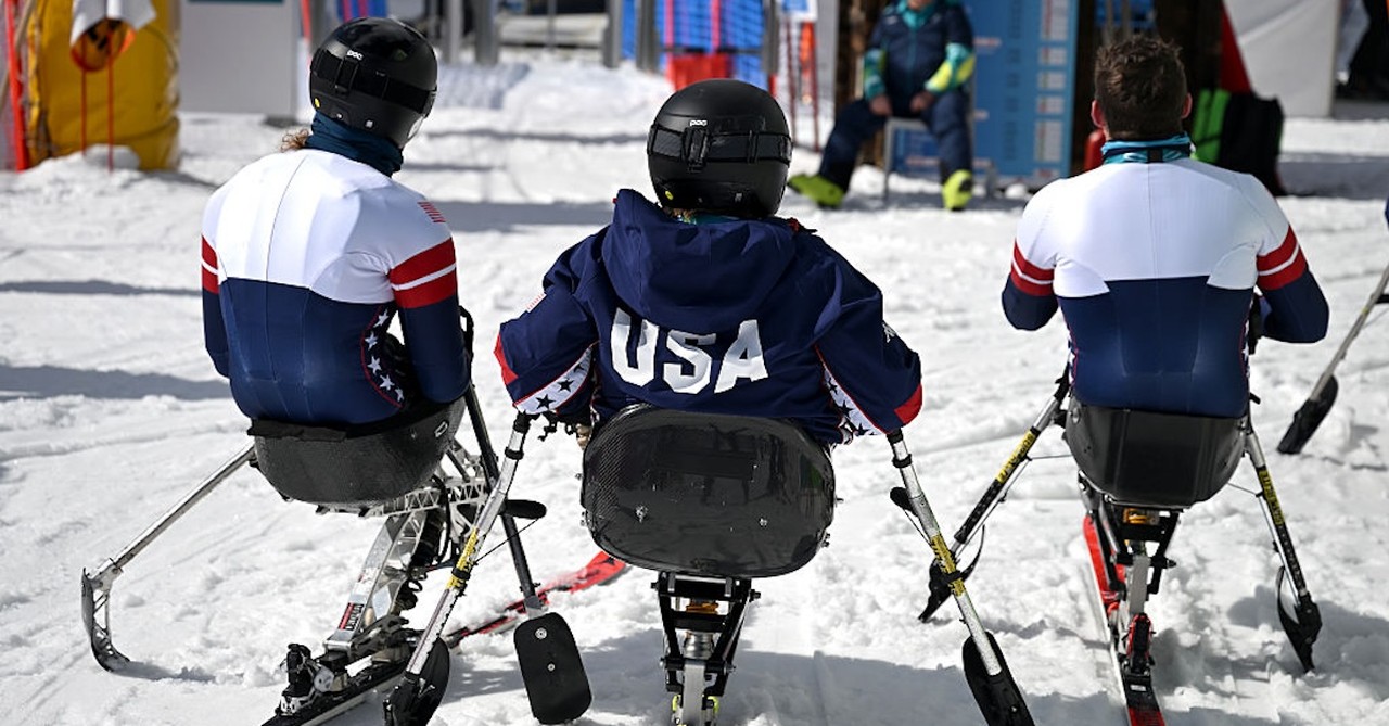 Paralympic athletes USA team alpine skiing disability
