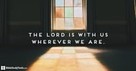 The Lord Is with Us (John 14:27) - Your Daily Bible Verse - August 29