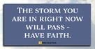Faith Needed in the Storm (Matthew 8:26-28) - Your Daily Bible Verse - April 15
