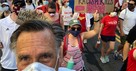 Senator Mitt Romney Joins Protesters in March for "Ending Brutality"