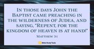 If John the Baptist Were Alive Today (Matthew 3:1) - Your Daily Bible Verse - October 2