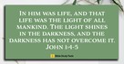 The Life That Is the Light (John 1:4-5) - Your Daily Bible Verse - January 27