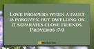 God Is All About Forgiveness (Proverbs 17:9) - Your Daily Bible Verse - July 14
